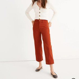 Madewell Slim Emmett Wide-Leg Crop Pants